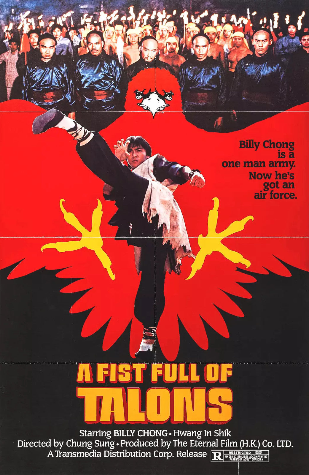 Chinese A Fistful of Talons Billy Chong No Subtitles Cantonese DVD