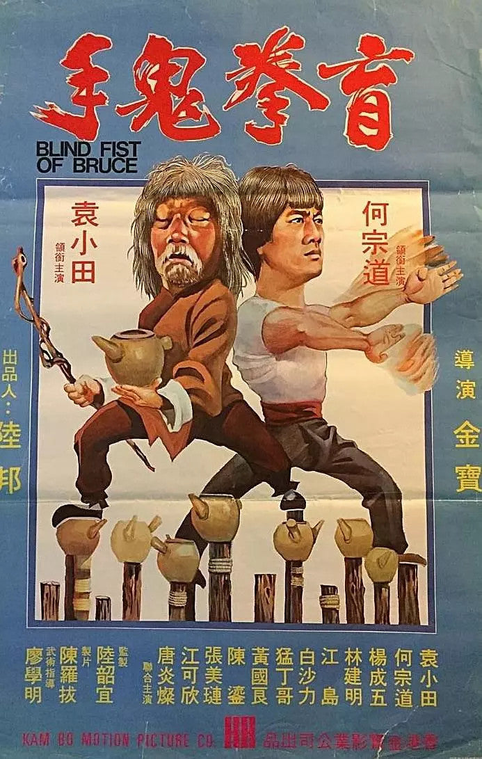 Chinese Blind Fist of Bruce Chung Tao Ho/Siu Tien Yuen No Subtitle Cantonese DVD